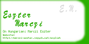 eszter marczi business card